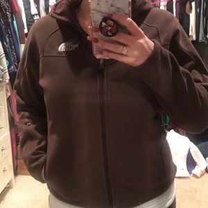 Brown Windwall North Face Jacket